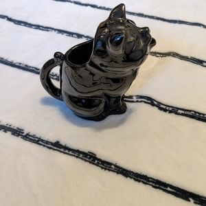 Shafford Redware Milk Jug Black Cat